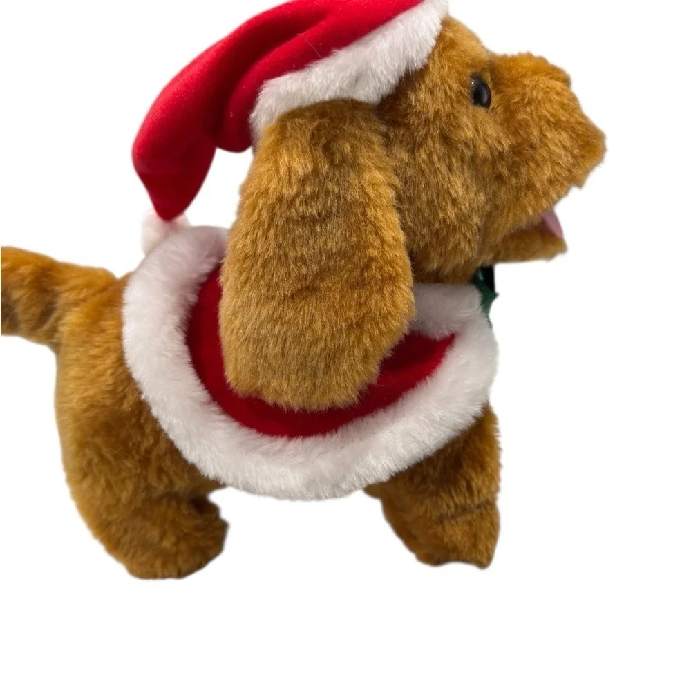 Christmas Lovely Pet Plush Toy Battery Operated Plays Christmas Songs As Is